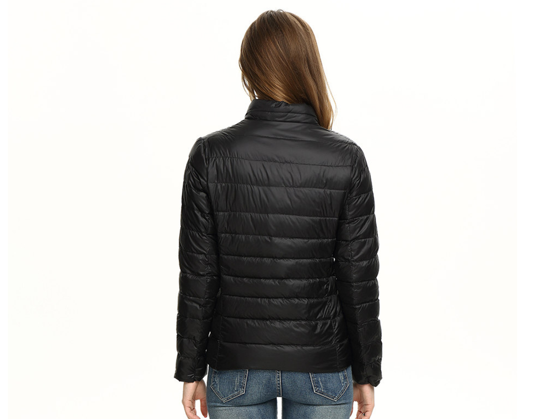 Damen Steppjacke für Herbst und Winter in Schwarz 2