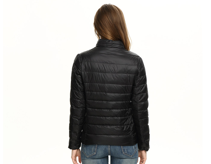Damen Steppjacke für Herbst und Winter in Schwarz 2