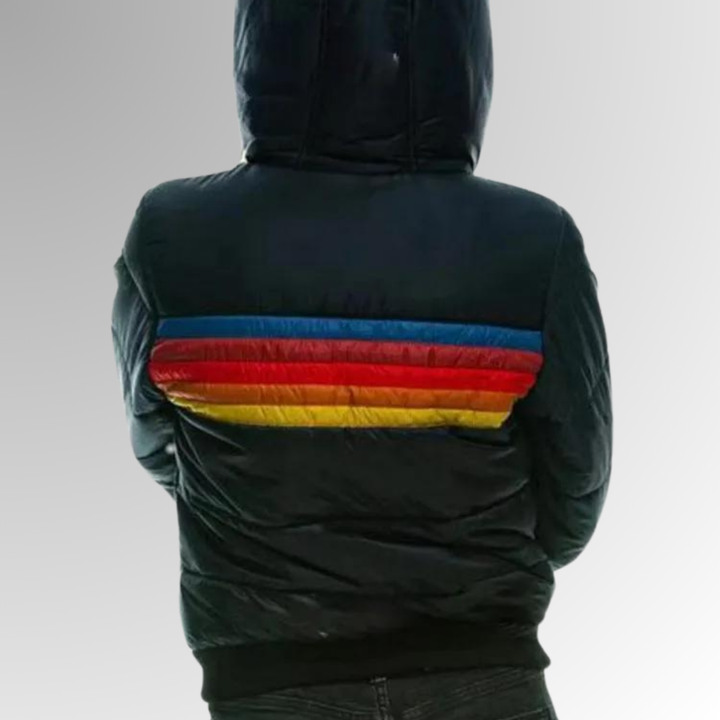 Damen Steppjacke mit Streifenbändern für Herbst (9)