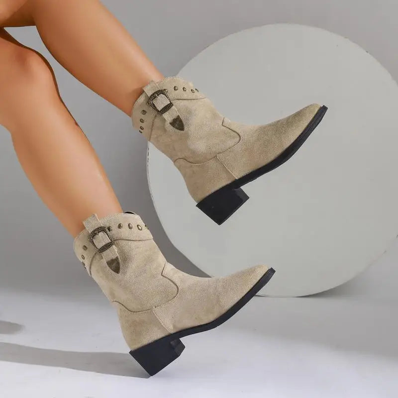 Damen Stiefel im eleganten Reiter-Stil für Herbst