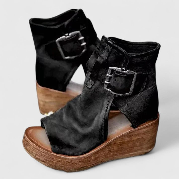 Damen Stiefel im klassischen Stil für Herbst in Schwarz