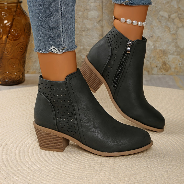 Damen Stiefel zum Hineinschlüpfen für den Herbst