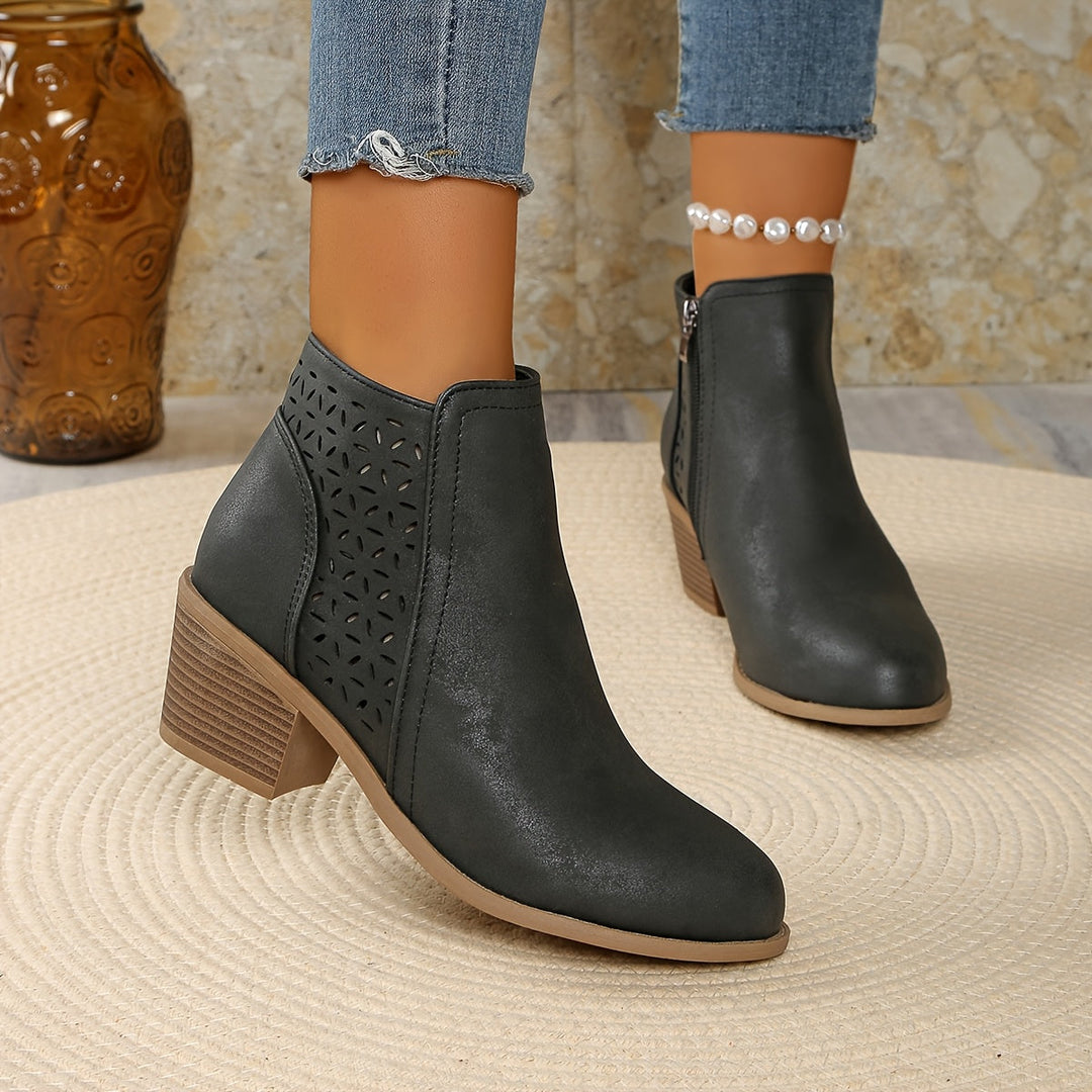 Damen Stiefel zum Hineinschlüpfen für den Herbst (8)