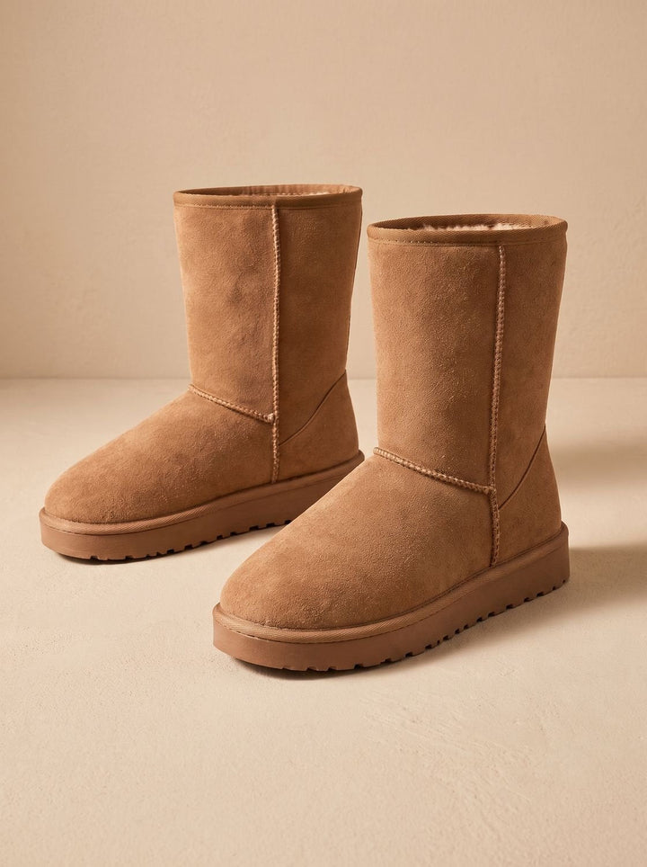 Damen Stiefeletten aus Wildleder für Winter (3)