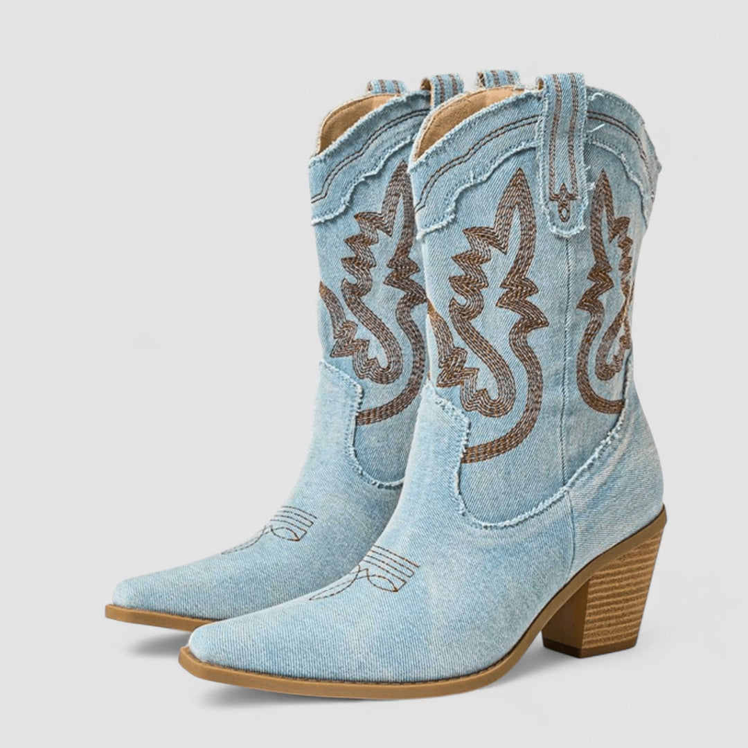 Damen Stiefeletten im Westernstil für den Herbst (4)