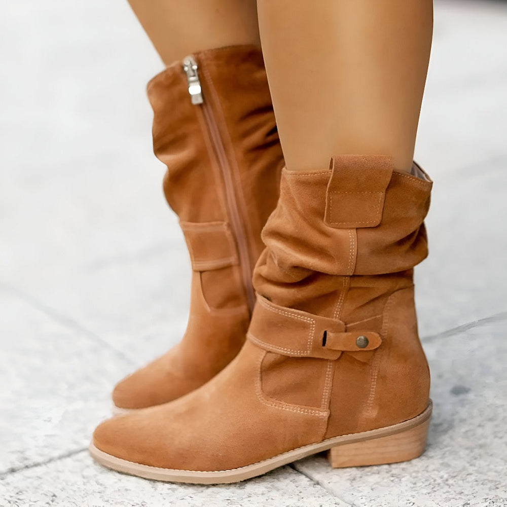 Damen Stiefeletten im Wildleder-Stil für jeden Tag (2)