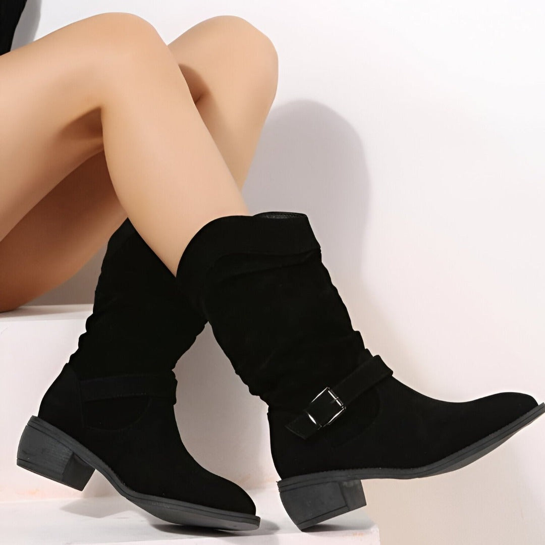 Damen Stiefeletten im Wildleder-Stil für jeden Tag (4)