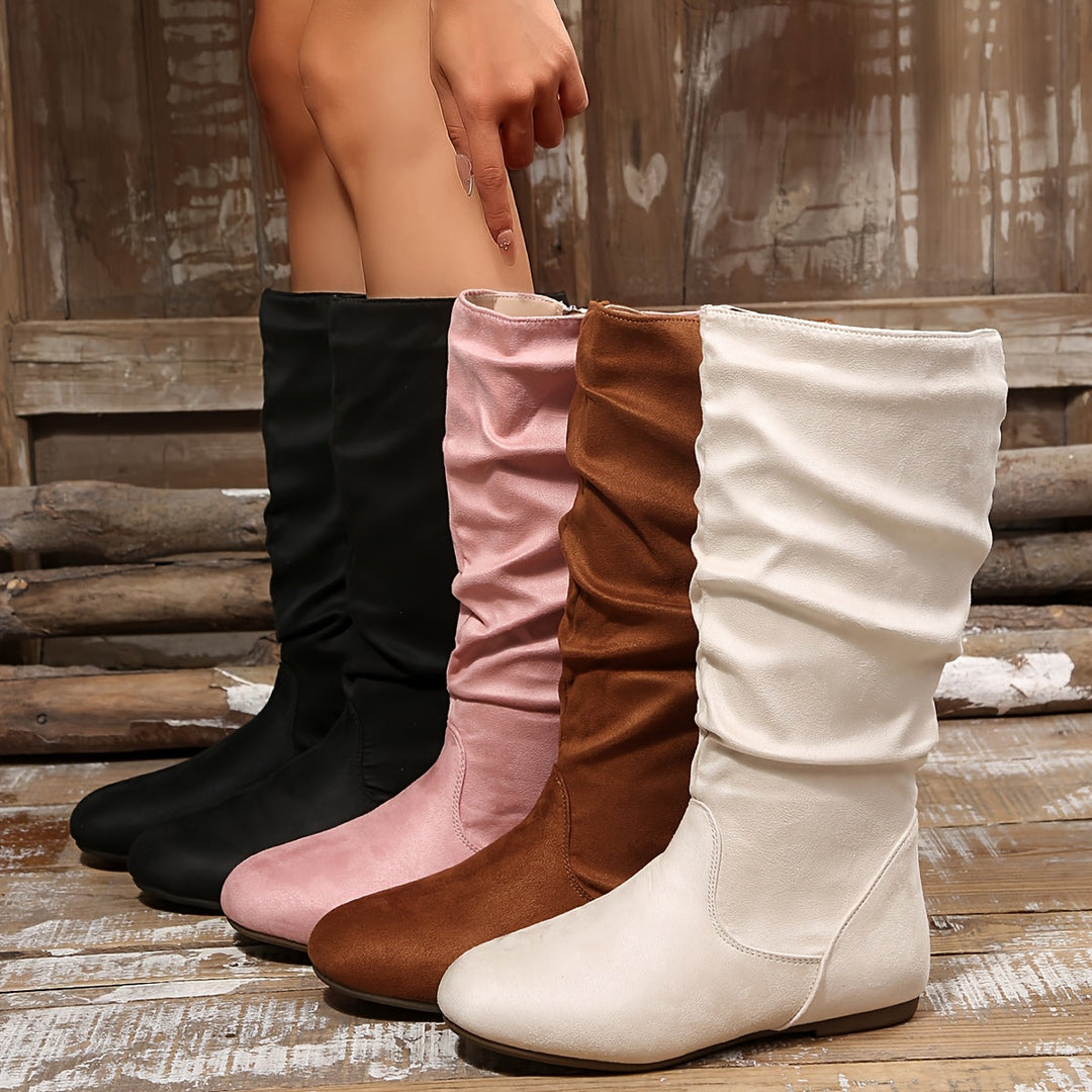 Damen Stiefeletten mit flachem Absatz zum Kombinieren (11)