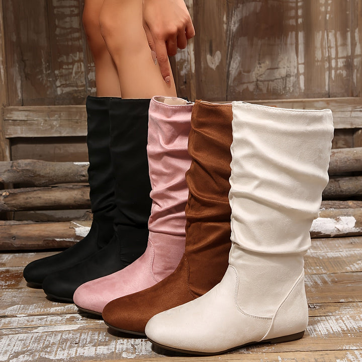 Damen Stiefeletten mit flachem Absatz zum Kombinieren (11)