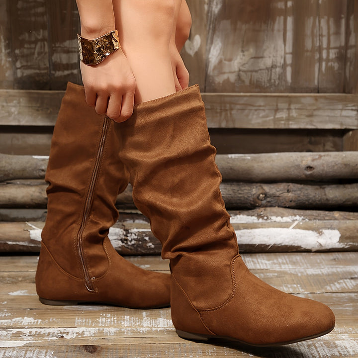 Damen Stiefeletten mit flachem Absatz zum Kombinieren (9)