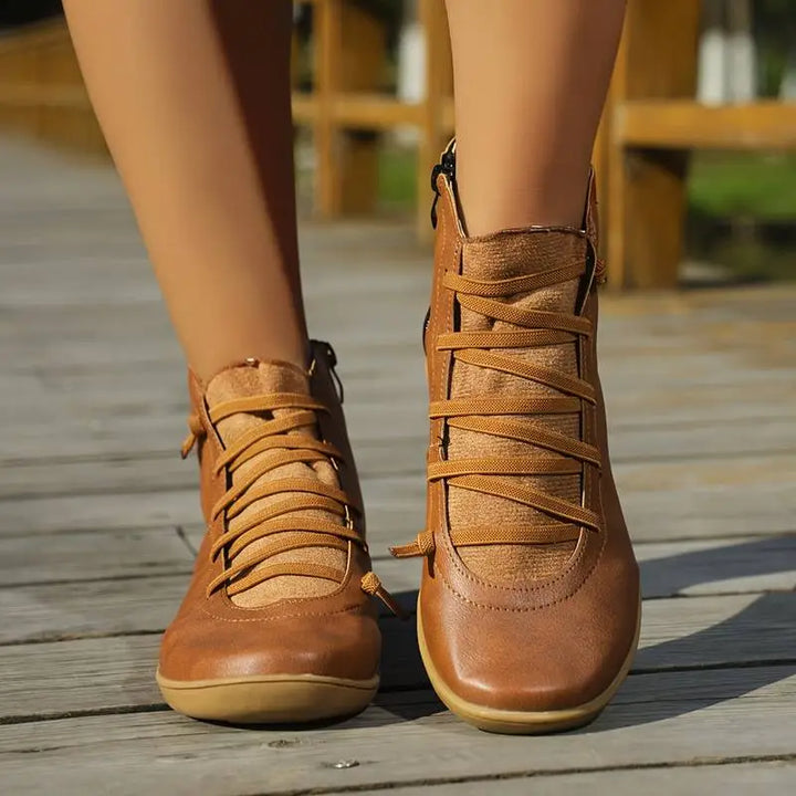 Damen Stiefeletten mit Komfortsohle für Herbst (10)