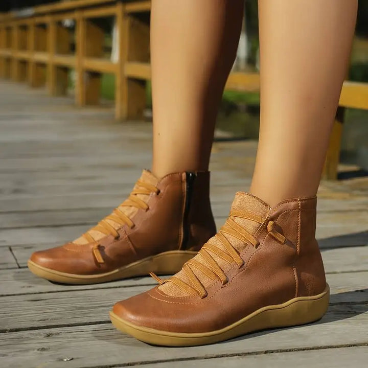 Damen Stiefeletten mit Komfortsohle für Herbst (7)