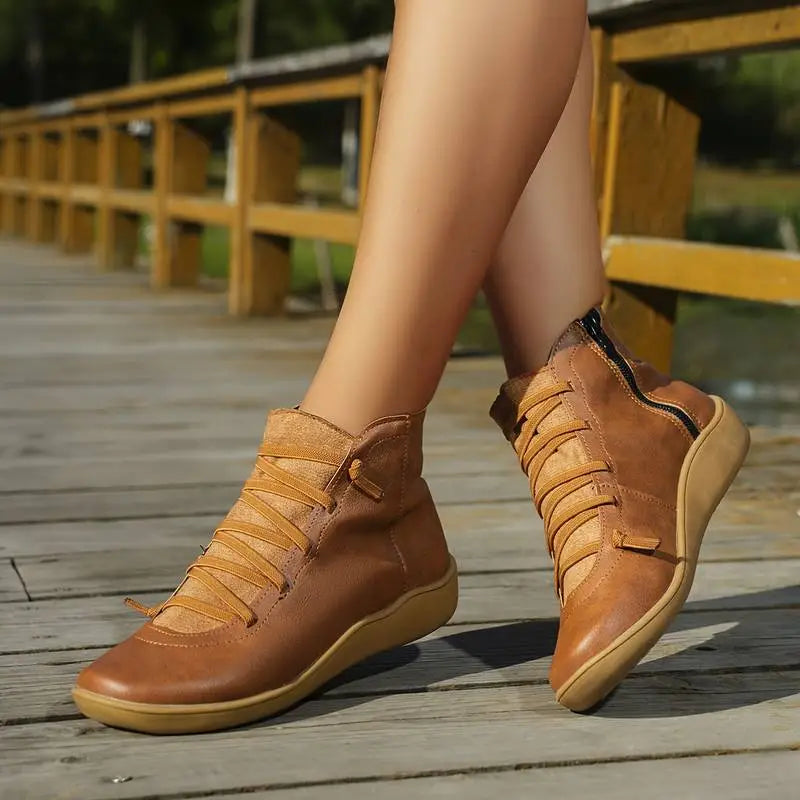Damen Stiefeletten mit Komfortsohle für Herbst (8)