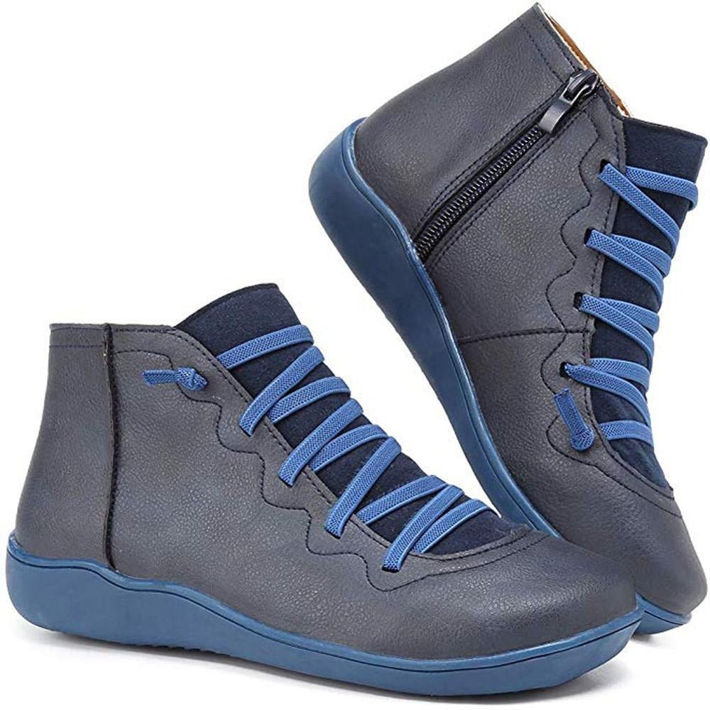 Damen Stiefeletten mit Komfortsohle für Herbst in Blau