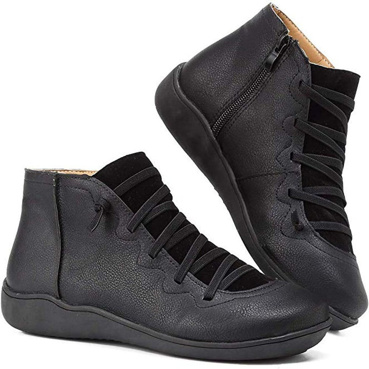 Damen Stiefeletten mit Komfortsohle für Herbst in Schwarz