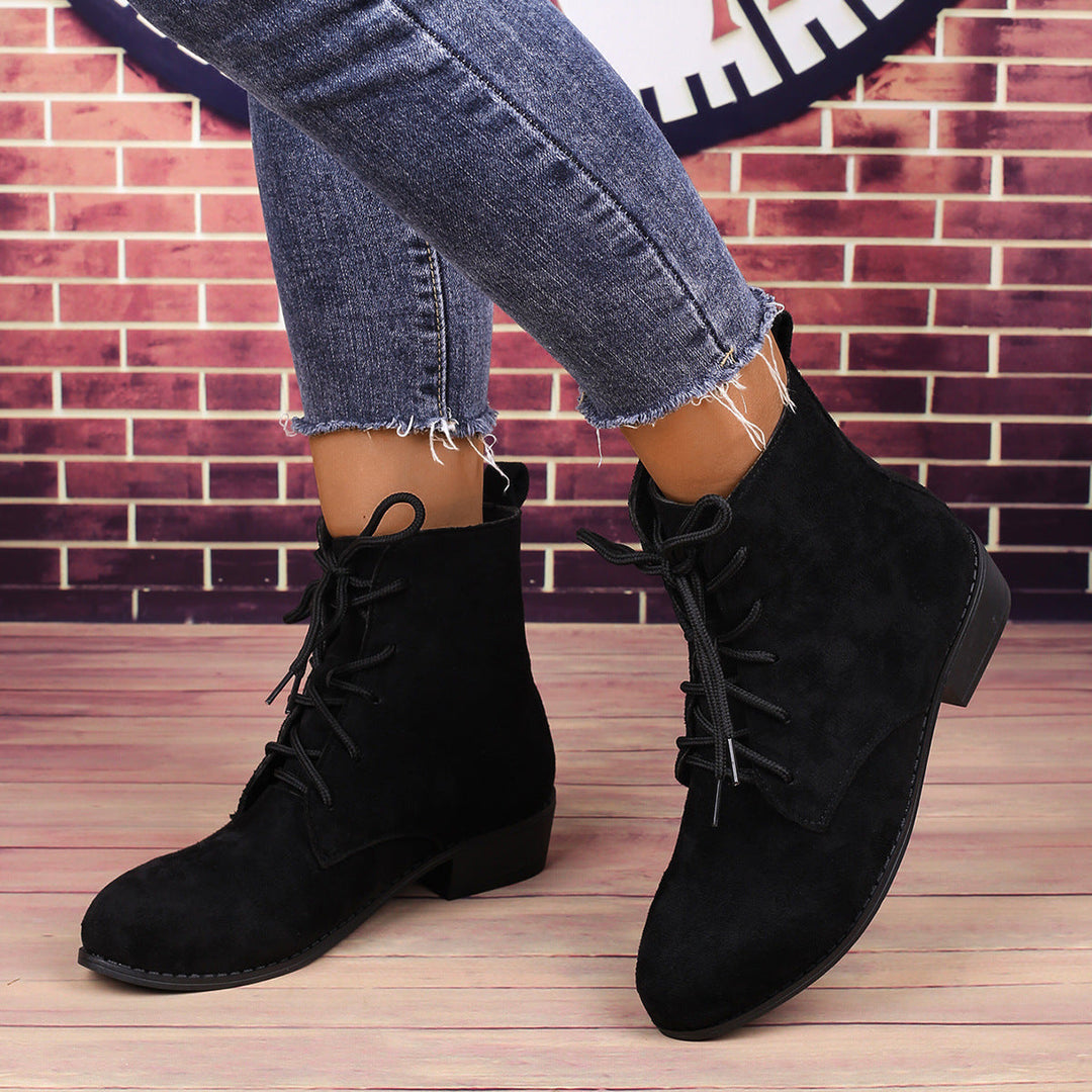 Damen Stiefeletten mit Schnürung für Herbsttage (3)