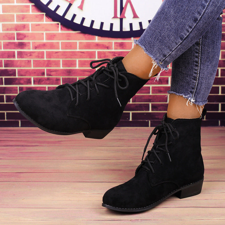 Damen Stiefeletten mit Schnürung für Herbsttage (5)