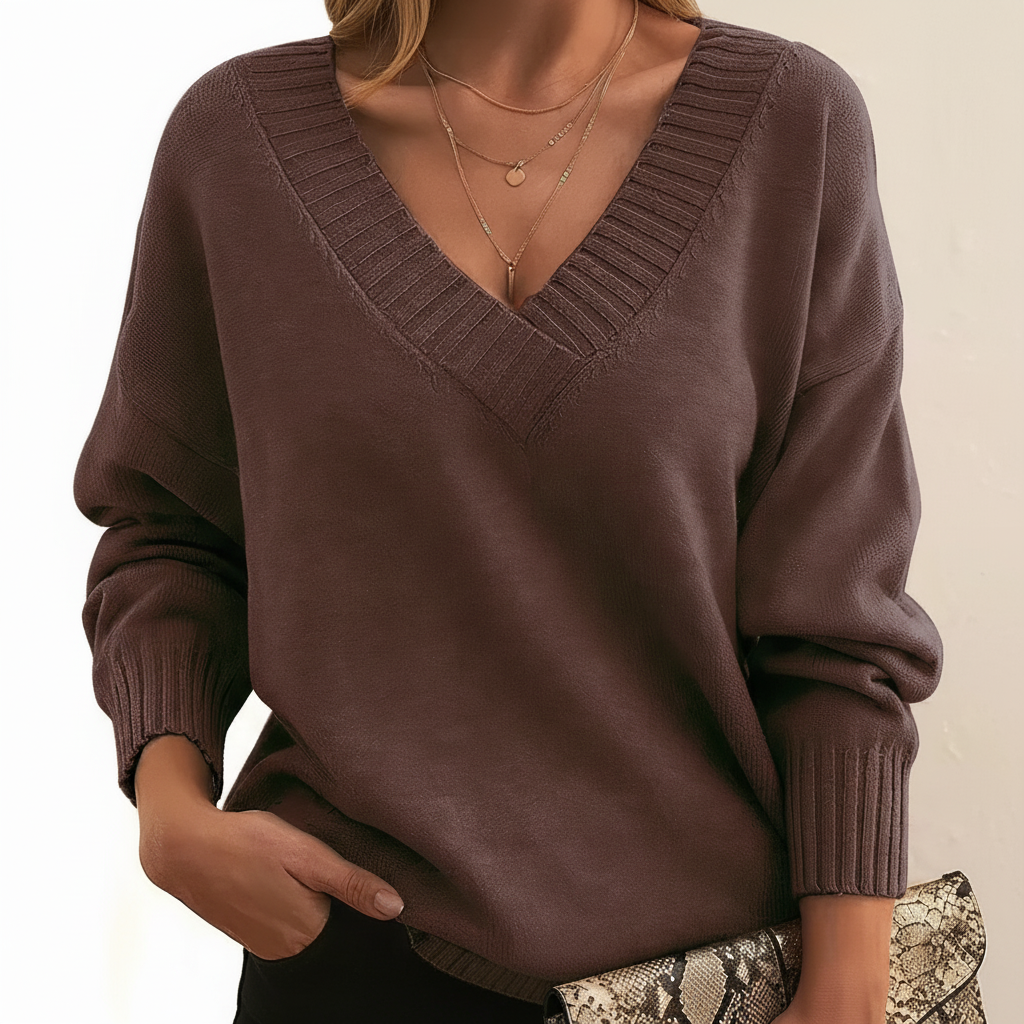 Damen Strickjacke aus Kaschmir zum Kombinieren in Braun