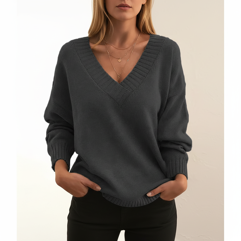 Damen Strickjacke aus Kaschmir zum Kombinieren in Dunkelgrau