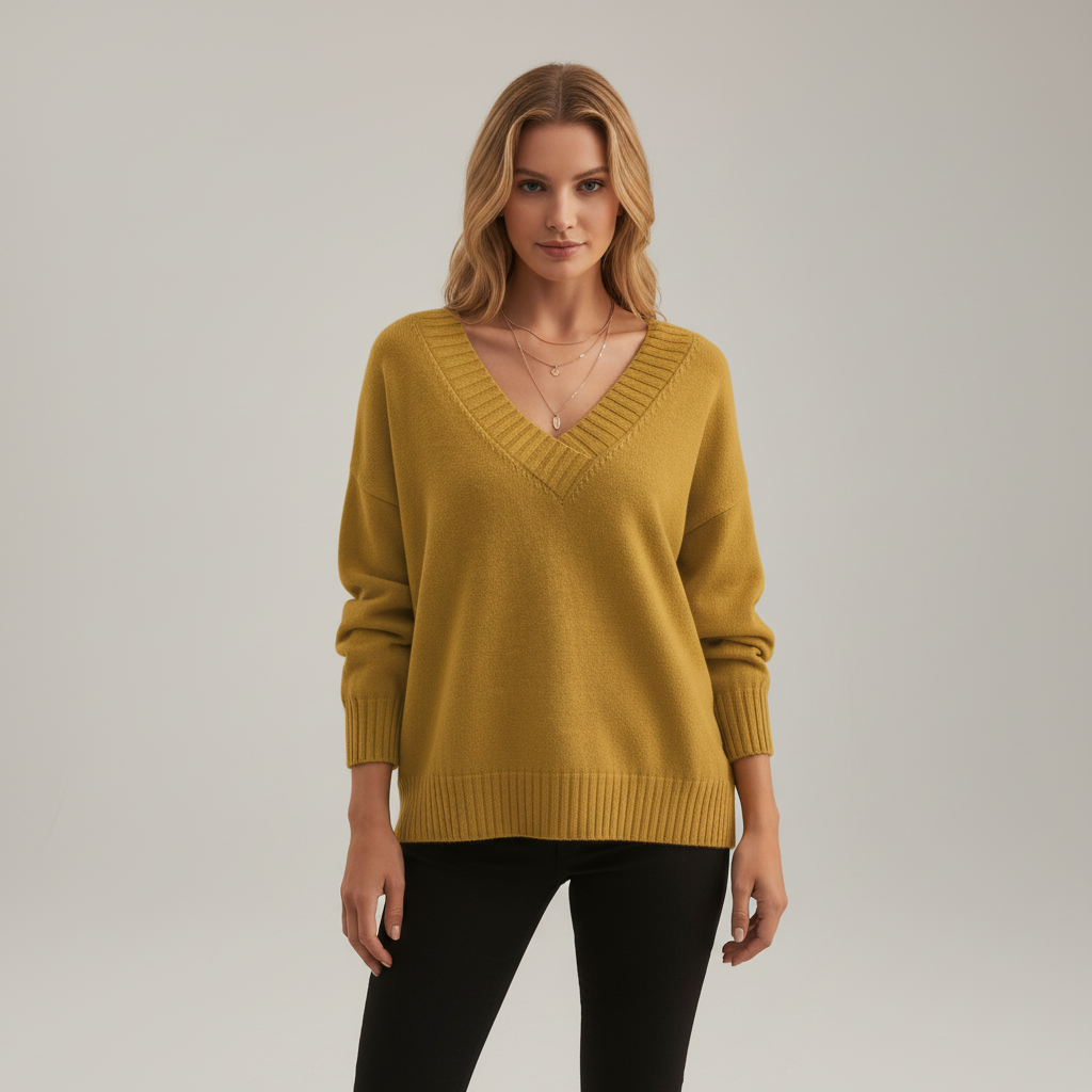 Damen Strickjacke aus Kaschmir zum Kombinieren in Gelb