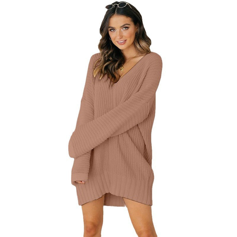 Damen Strickjacke Chunky-Knit Midi Oversized (10)