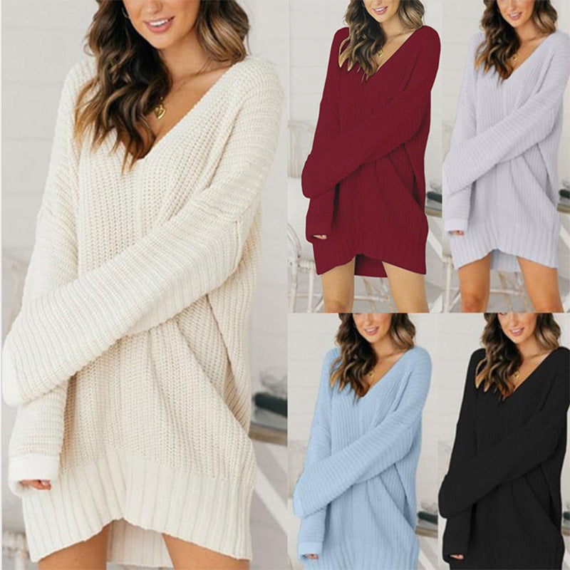 Damen Strickjacke Chunky-Knit Midi Oversized (5)