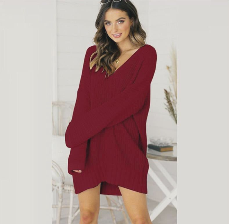 Damen Strickjacke Chunky-Knit Midi Oversized (6)