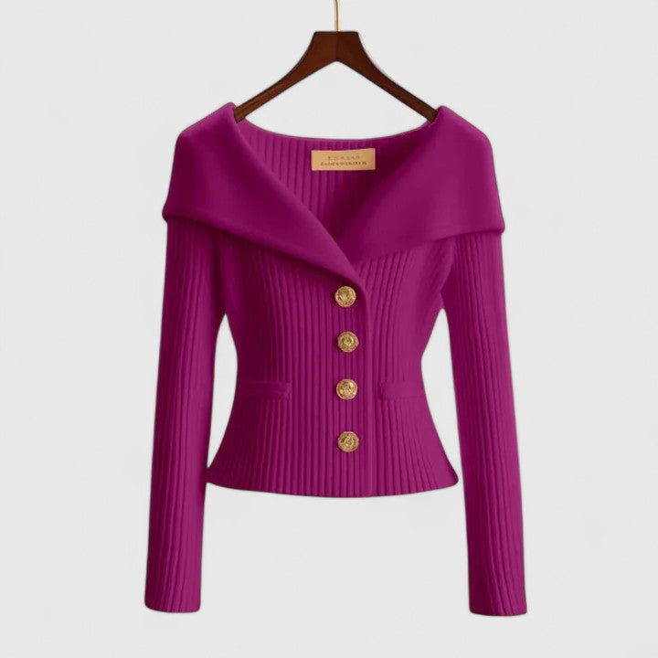 Damen Strickjacke Elegant für jeden Tag in Lila