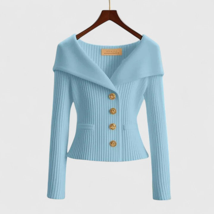 Damen Strickjacke Elegant für jeden Tag in Sky Blue