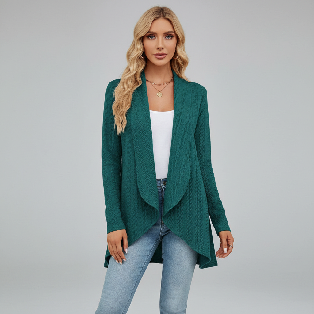 Damen Strickjacke für Alltag und Herbst (2)