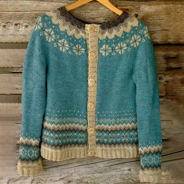 Damen Strickjacke für mühelose Eleganz in Blau
