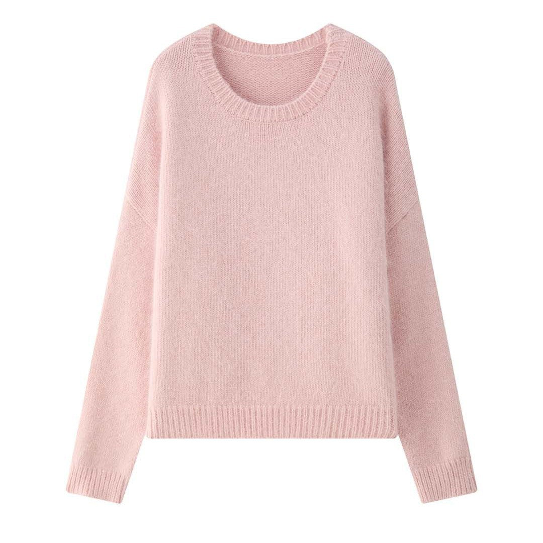 Damen Strickjacke im Boxy-Schnitt aus flauschiger Mohair (5)