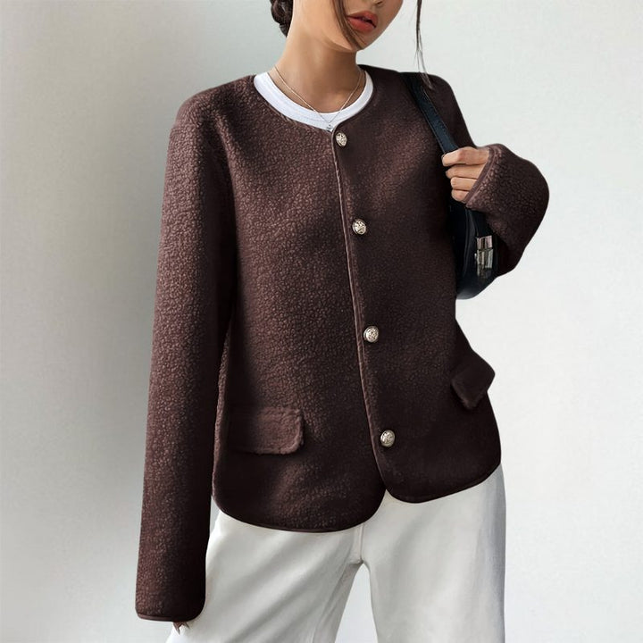 Damen Strickjacke im Oversized-Schnitt mit Knöpfen (3)