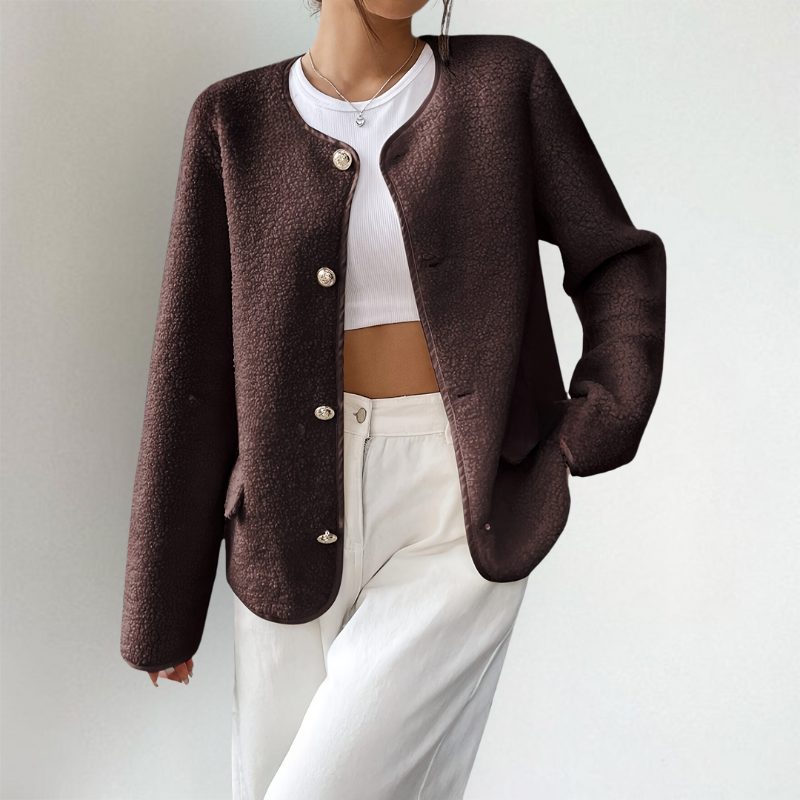 Damen Strickjacke im Oversized-Schnitt mit Knöpfen (5)