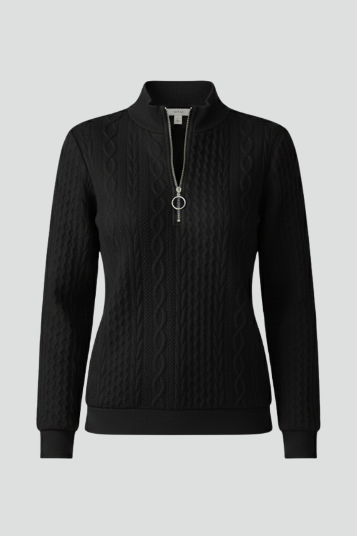 Damen Strickjacke in feiner Kabel-Struktur