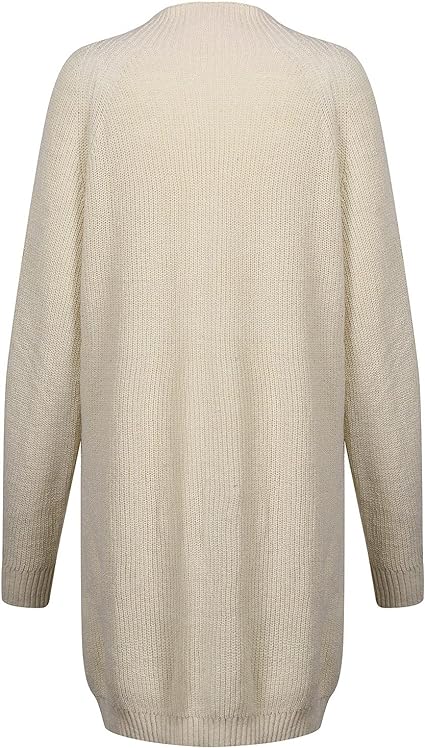Damen Strickjacke Kurz mit Rollkragen (10)