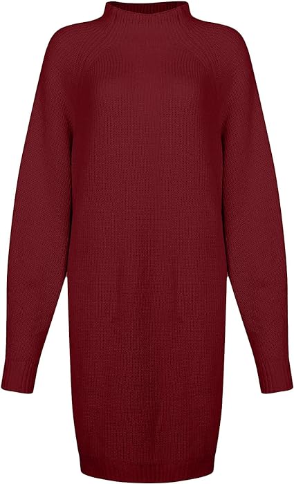 Damen Strickjacke Kurz mit Rollkragen (14)