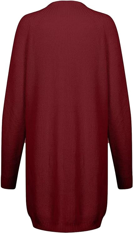 Damen Strickjacke Kurz mit Rollkragen (15)