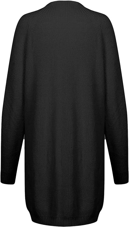Damen Strickjacke Kurz mit Rollkragen (17)