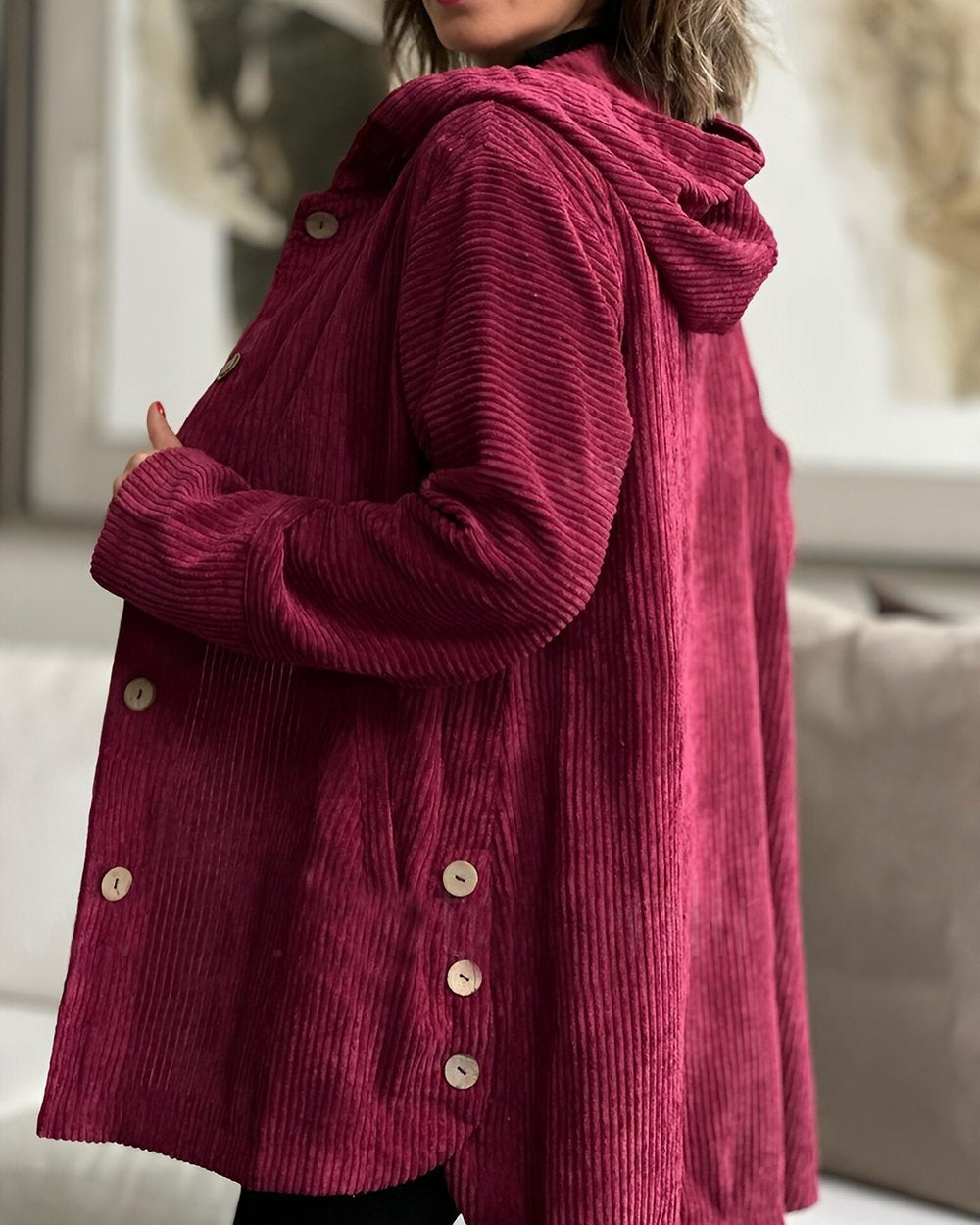 Damen Strickjacke Langform zum Layering (2)