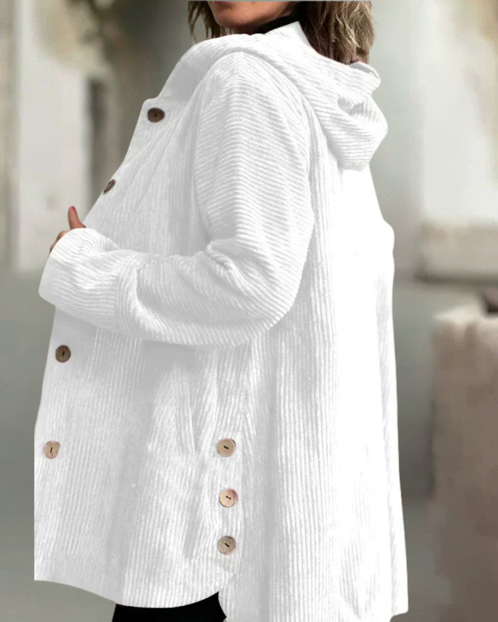 Damen Strickjacke Langform zum Layering in Weiß