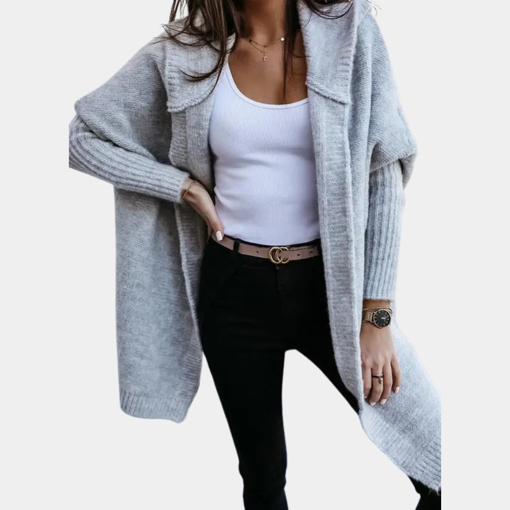 Damen Strickjacke mit lockerer Passform für Alltag (2)