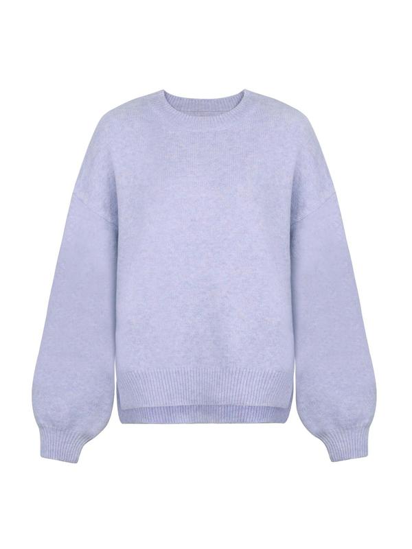 Damen Strickjacke mit Schlitzen und breitem Schnitt in Lavender