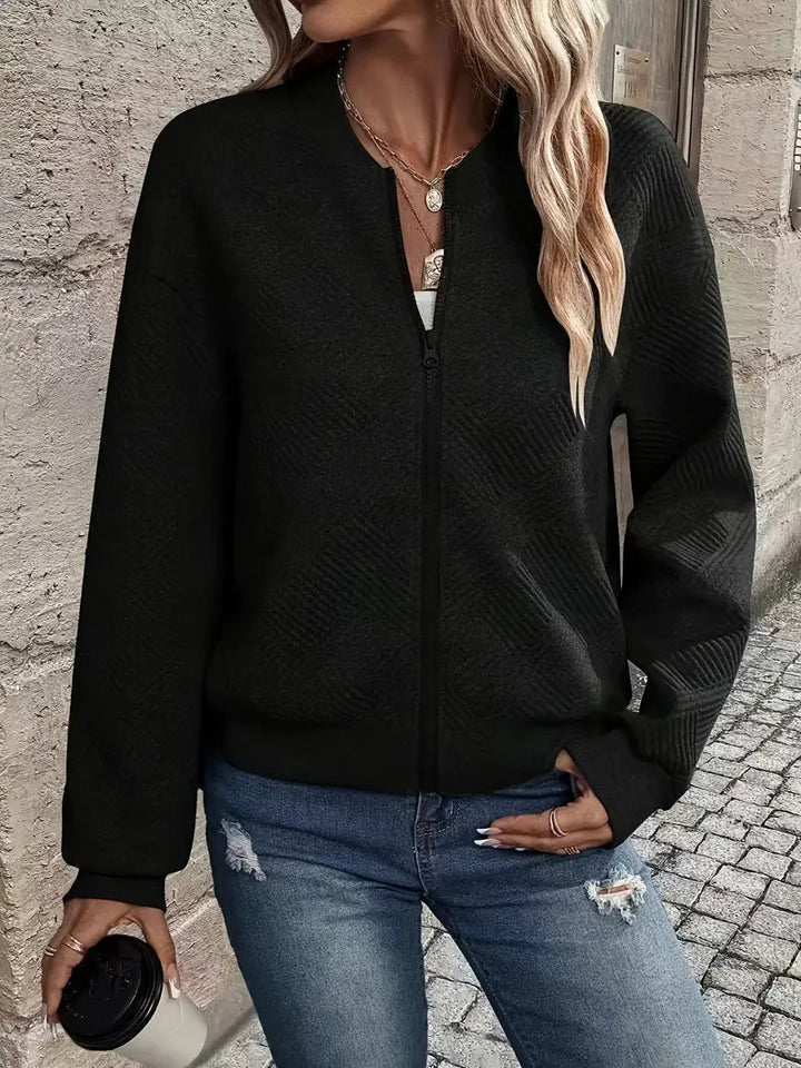 Damen Strickjacke mit strukturiertem Muster im Casual-Stil (6)