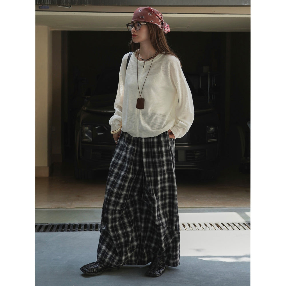 Damen Strickjacke Oversize Feinstrick mit Reißverschluss (2)