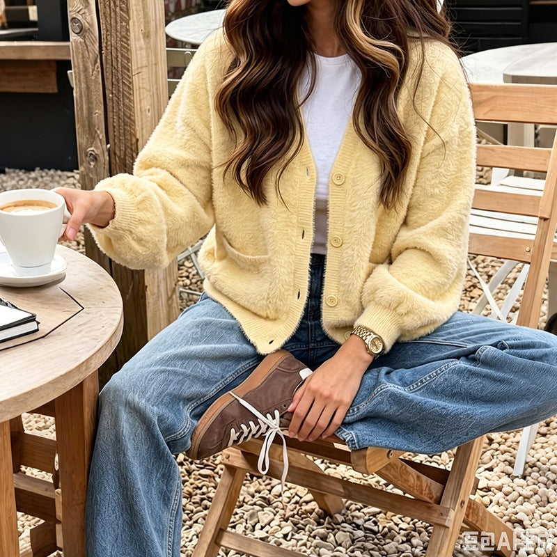 Damen Strickjacke Oversized für gemütliche Wochenenden (4)