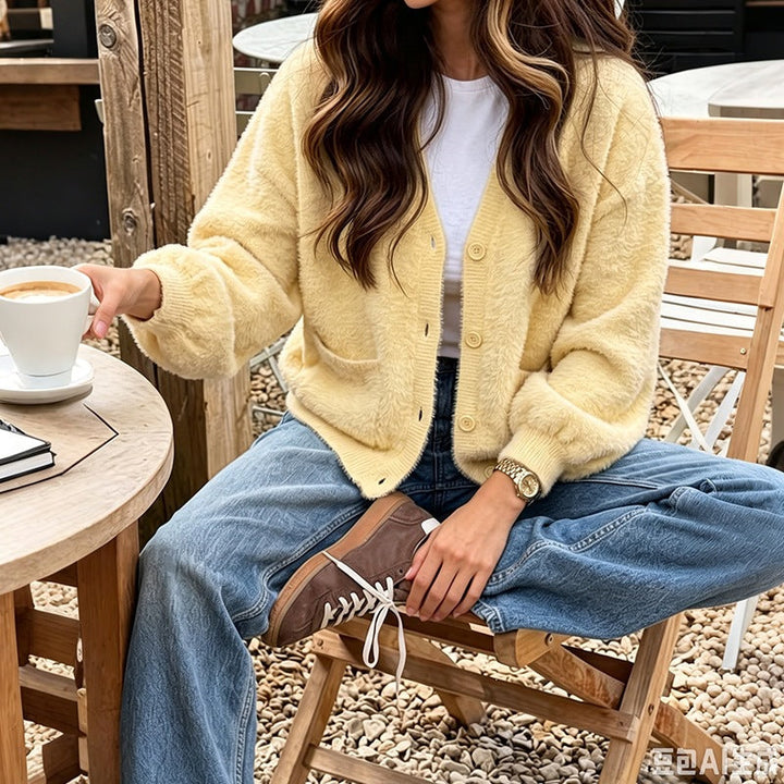Damen Strickjacke Oversized für gemütliche Wochenenden (4)