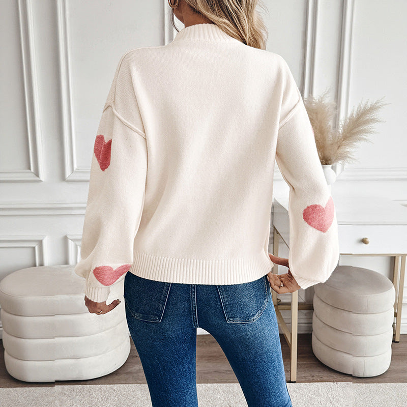 Damen Strickjacke Oversized mit Intarsienmuster (2)