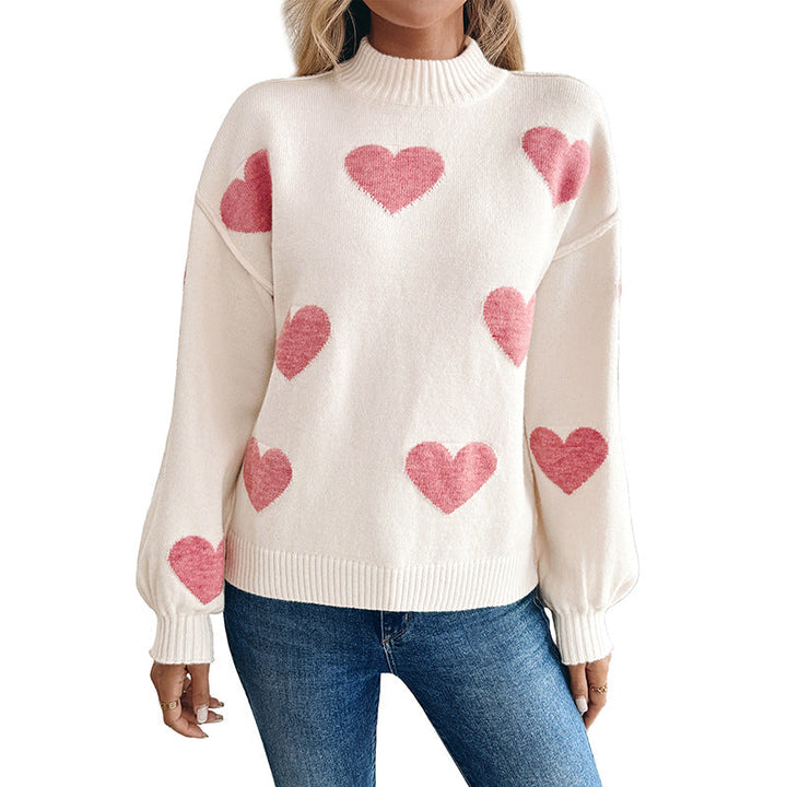 Damen Strickjacke Oversized mit Intarsienmuster (5)