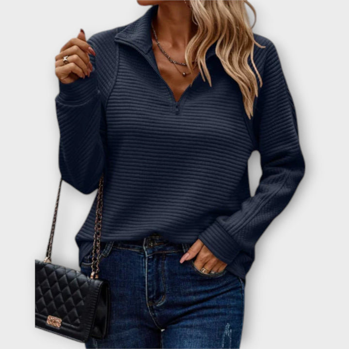 Damen Strickjacke zeitlos und komfortabel in Blau